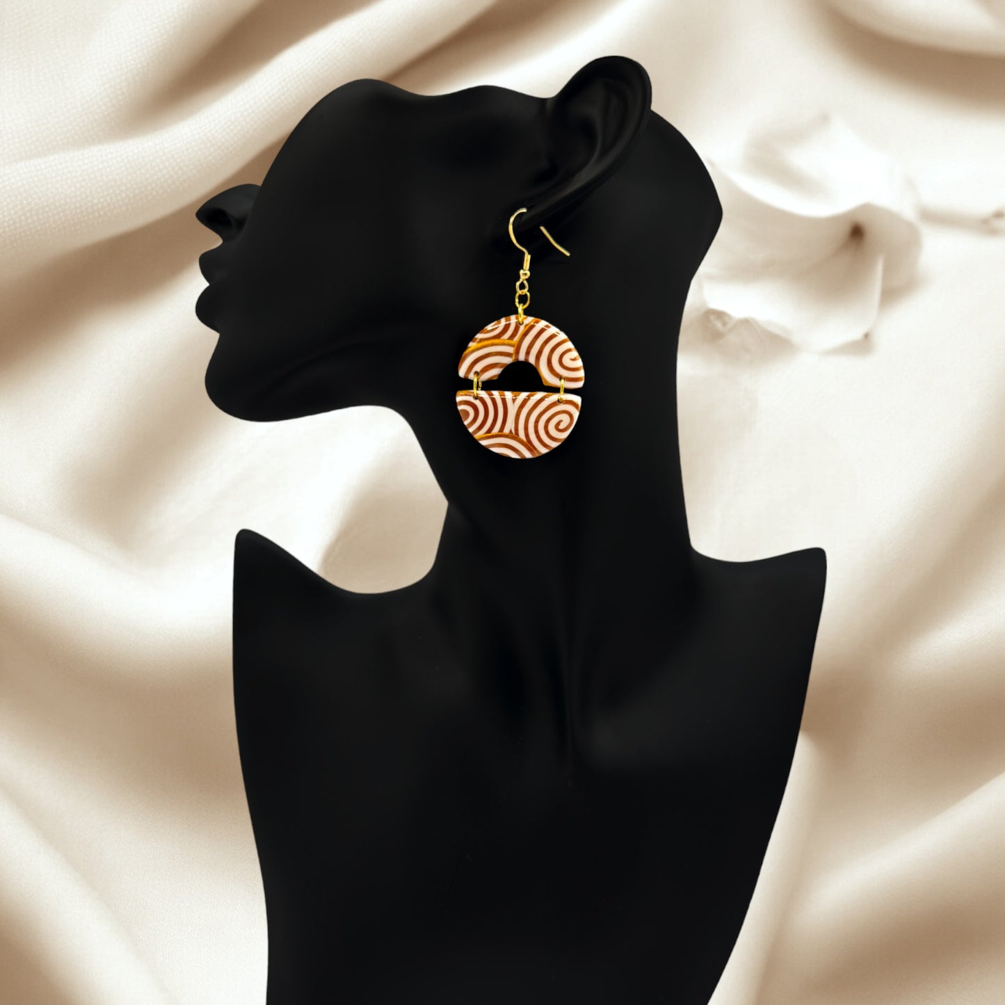 Made With Love Aurum Helix Collection Medium Joined Semi Circles Hook Earrings