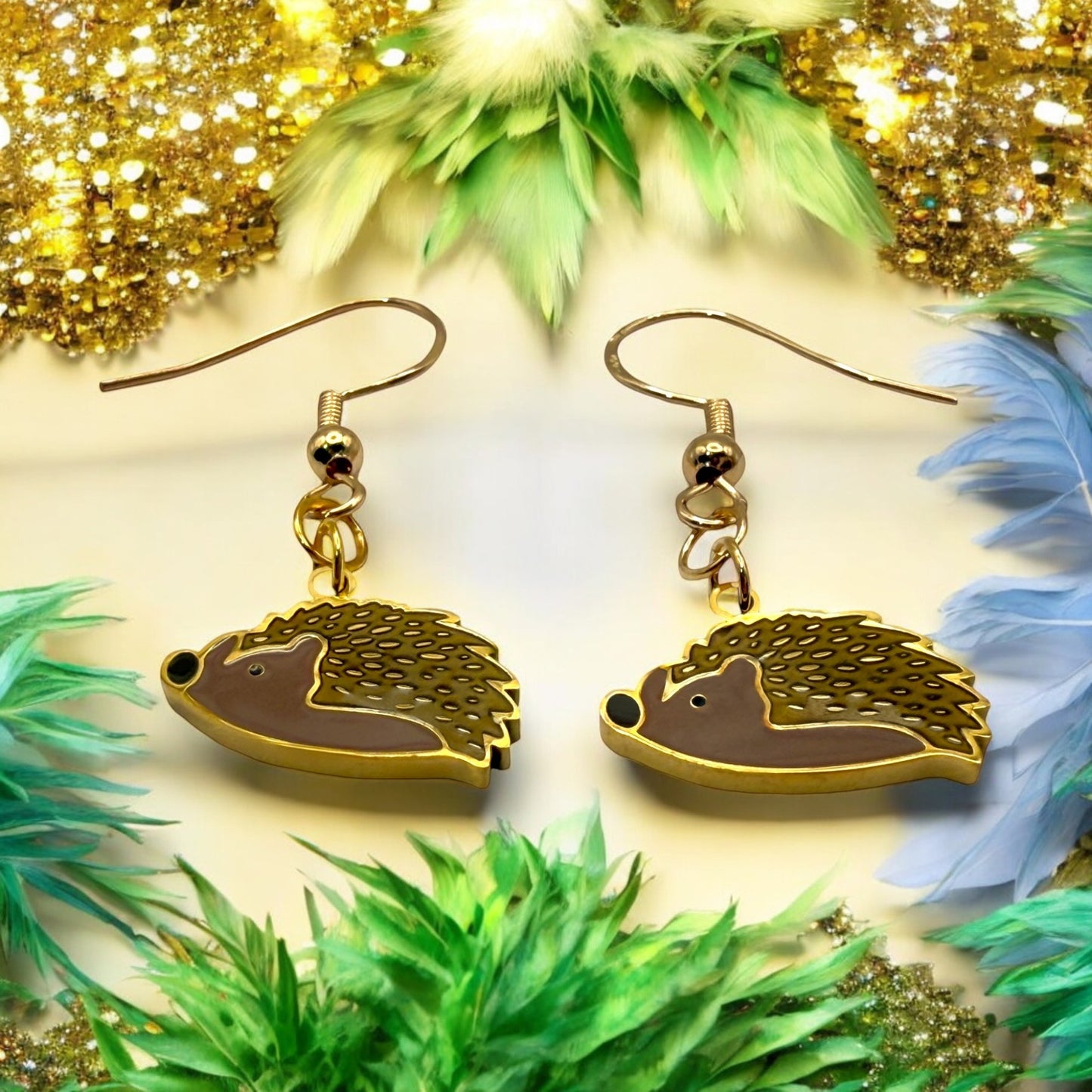 Made With Love Charmed Collection Medium Hedgehog Hook Earrings