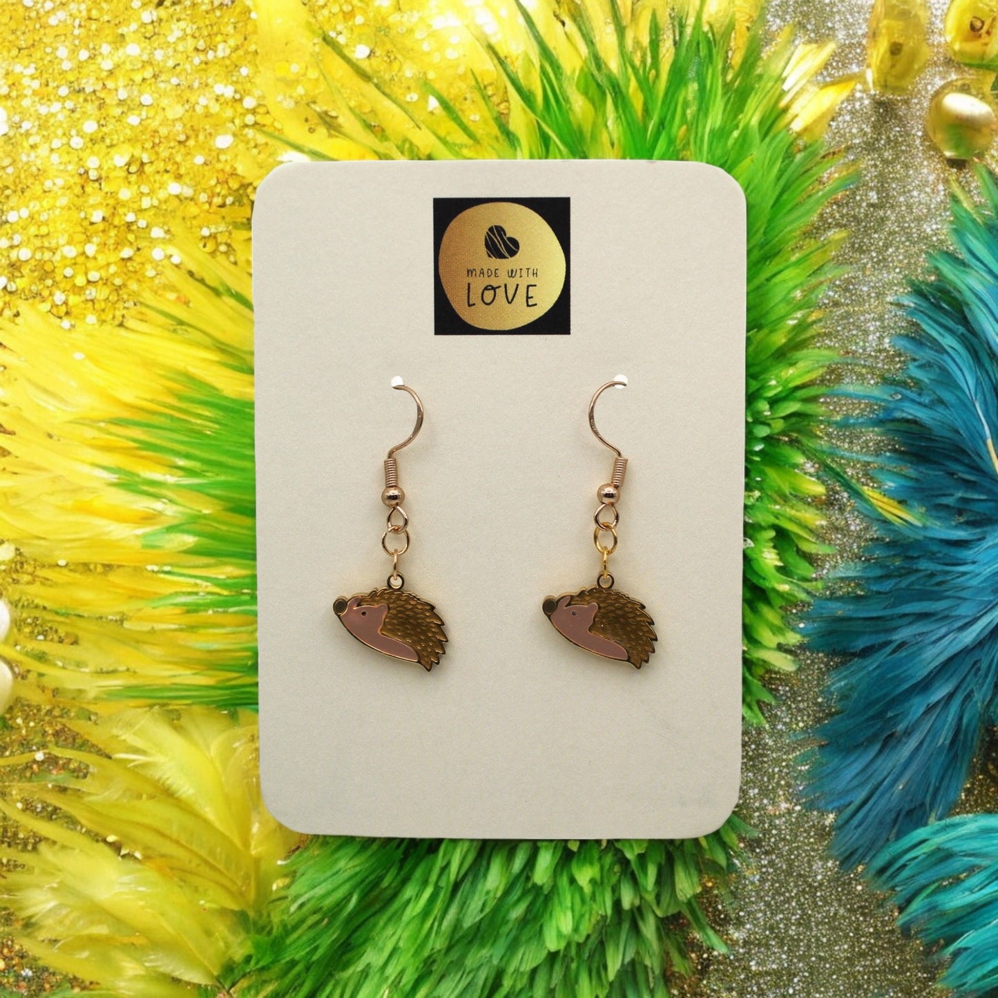 Made With Love Charmed Collection Medium Hedgehog Hook Earrings