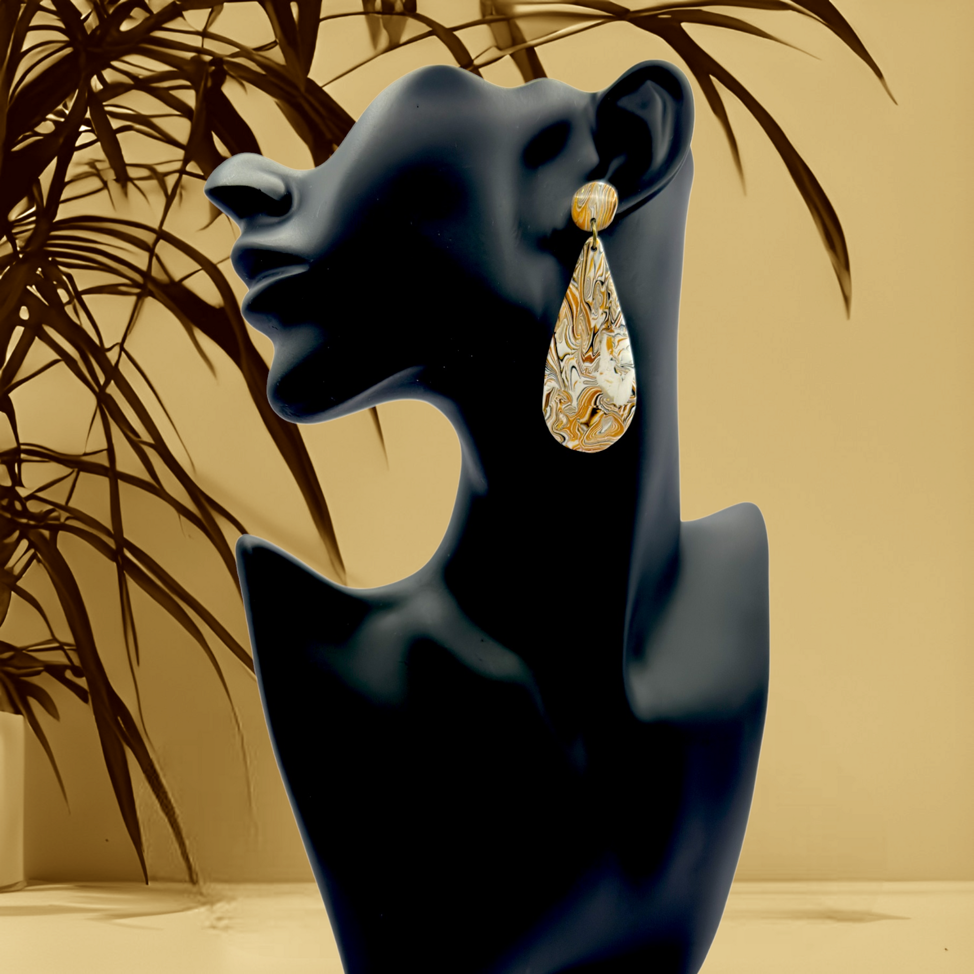 Made With Love Azura Collection Large Teardop Post Earrings