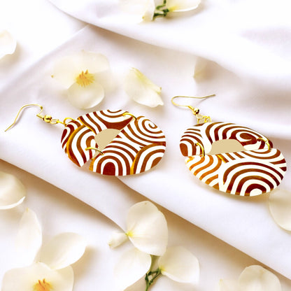 Made With Love Aurum Helix Collection Medium Joined Semi Circles Hook Earrings