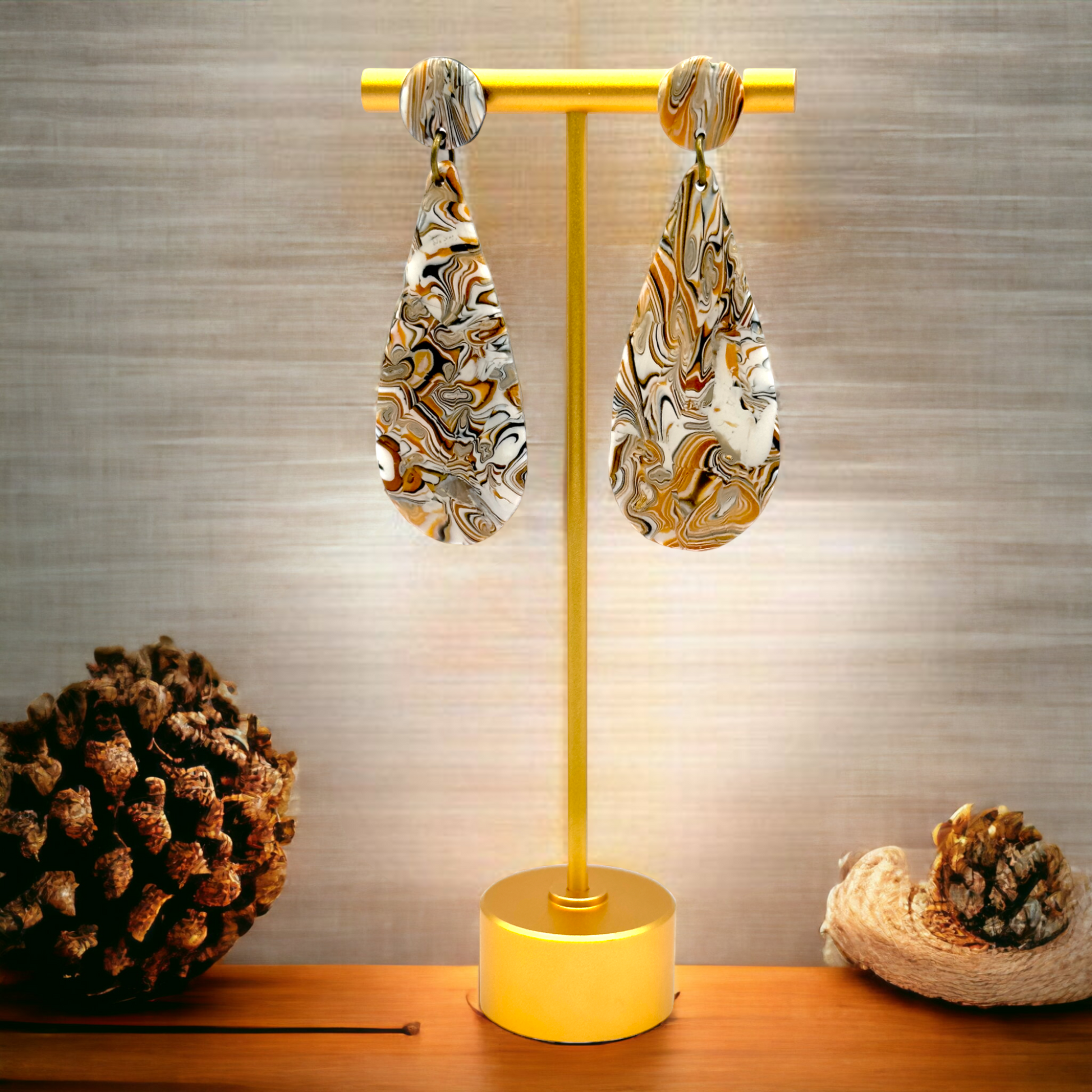 Made With Love Azura Collection Large Teardop Post Earrings