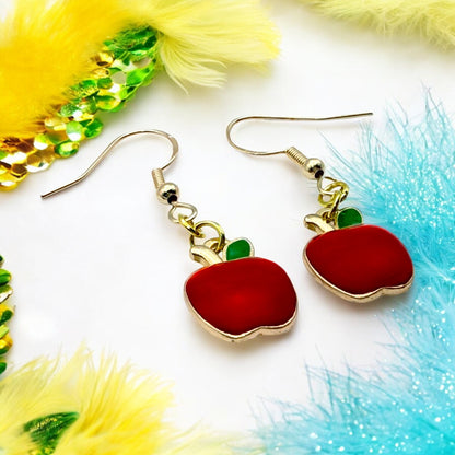 Made With Love Charmed Collection Small Apples Hook Earrings