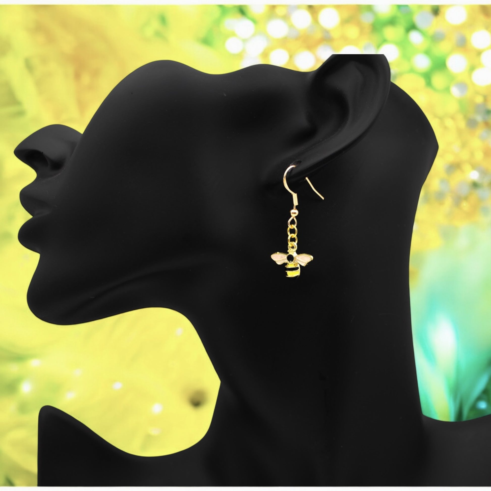 Made With Love Charmed Collection Medium Bee Hook Earrings