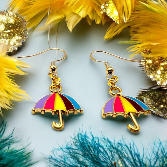 Made With Love Charmed Collection Large Umbrella Hook Earrings