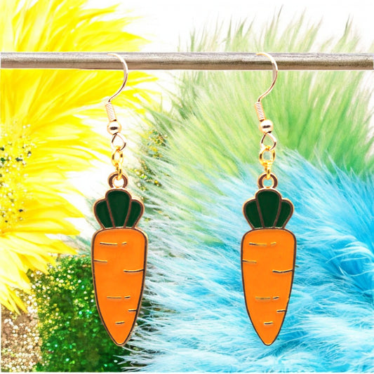 Made With Love Charmed Collection Carrot Large Hook Earrings