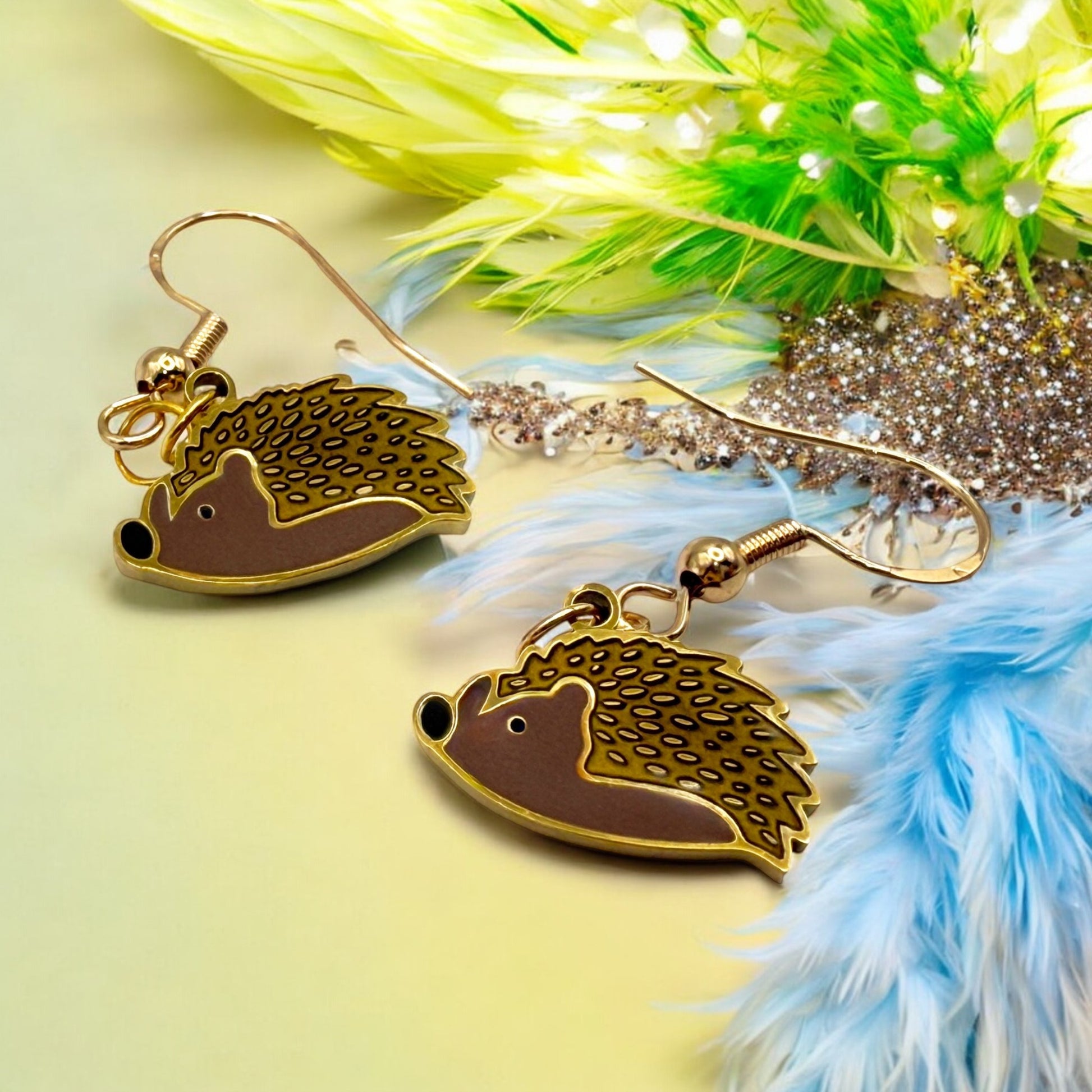 Made With Love Charmed Collection Medium Hedgehog Hook Earrings