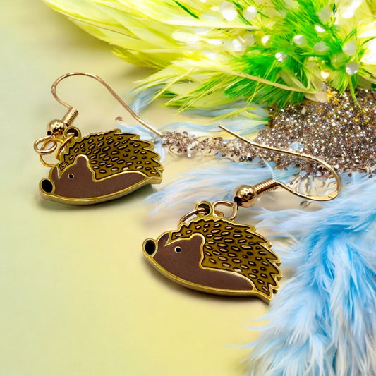 Made With Love Charmed Collection Medium Hedgehog Hook Earrings