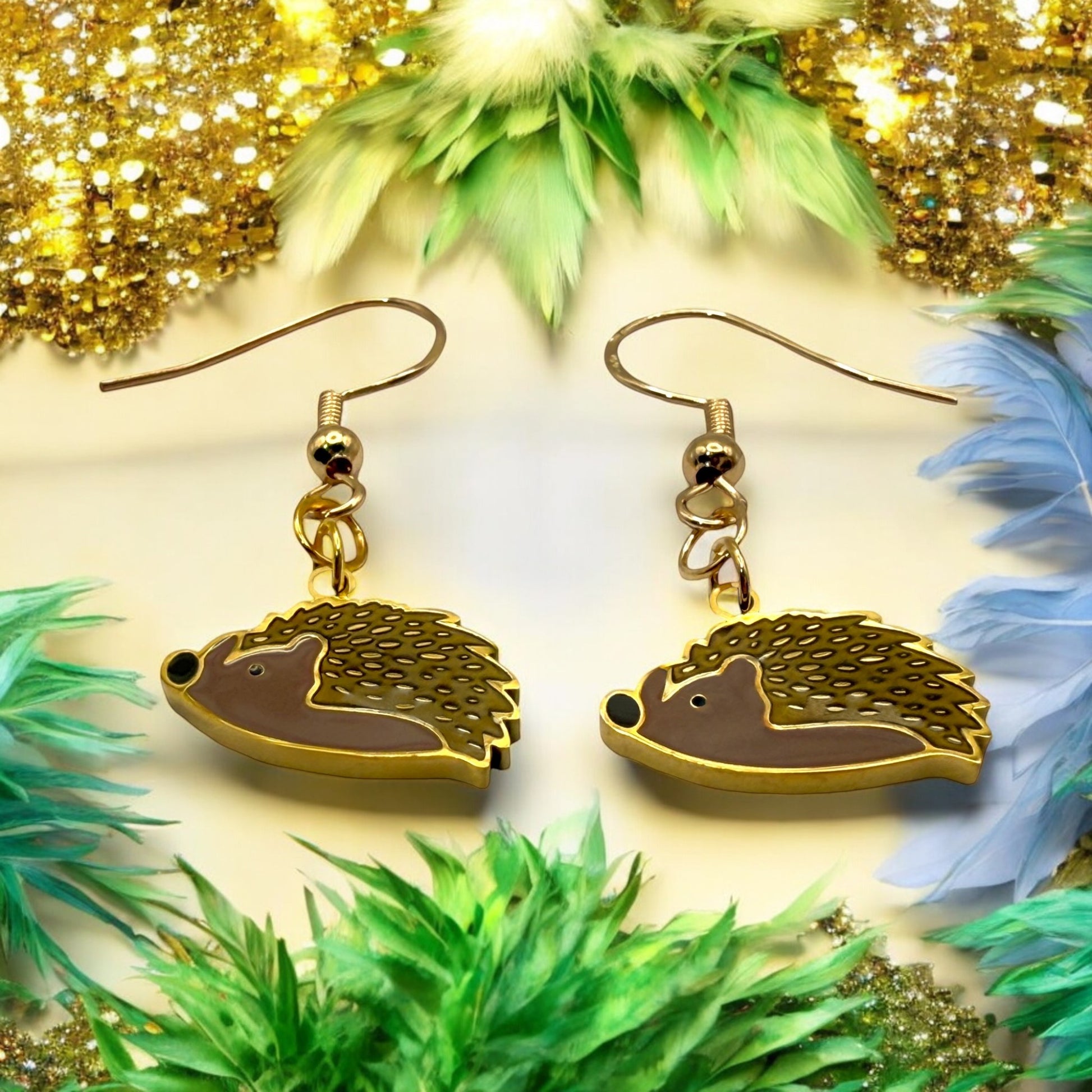 Made With Love Charmed Collection Medium Hedgehog Hook Earrings