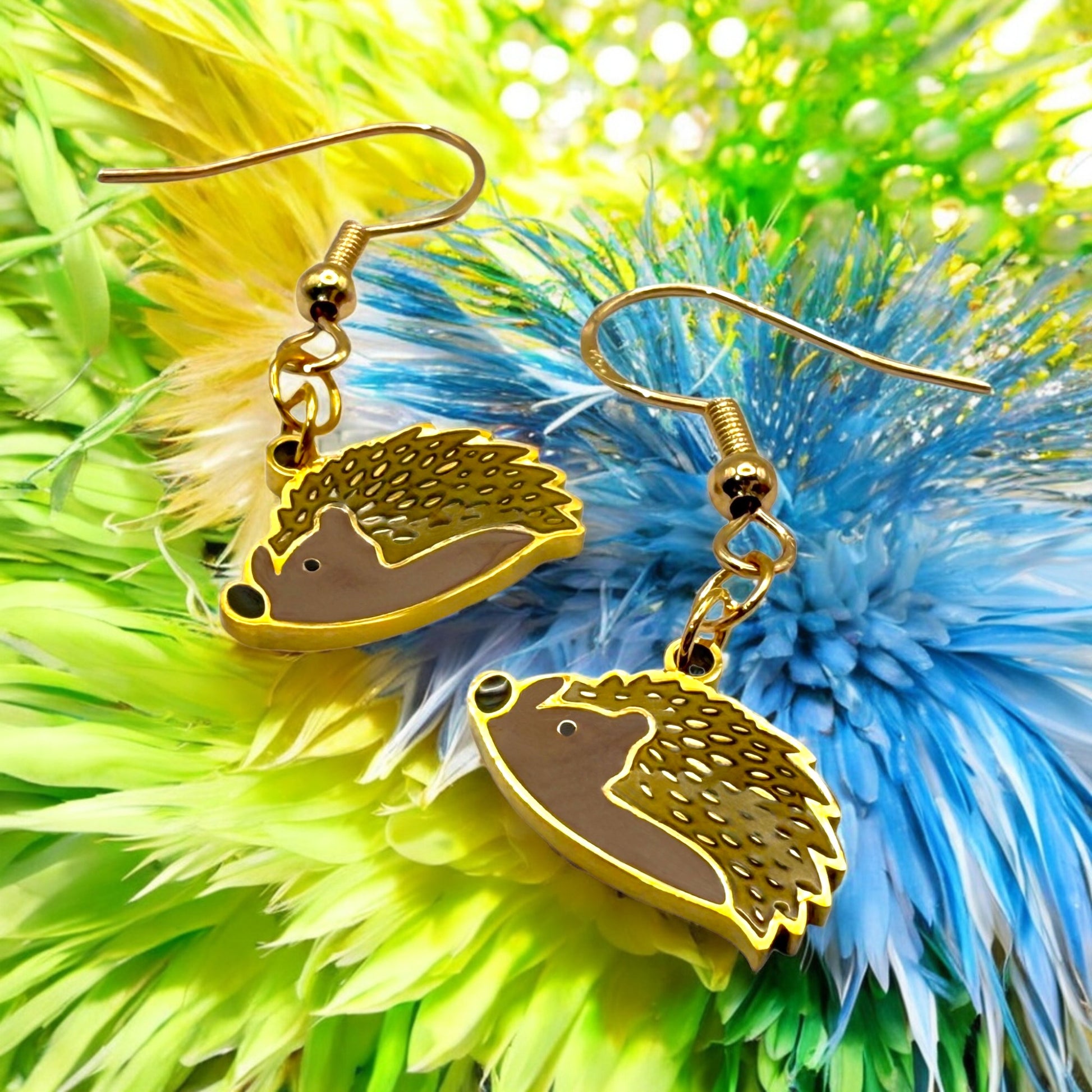 Made With Love Charmed Collection Medium Hedgehog Hook Earrings