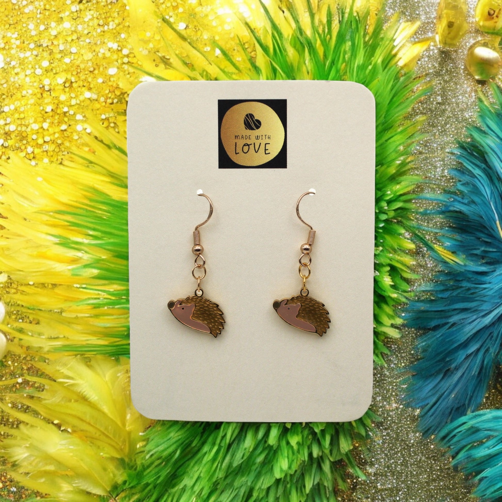 Made With Love Charmed Collection Medium Hedgehog Hook Earrings