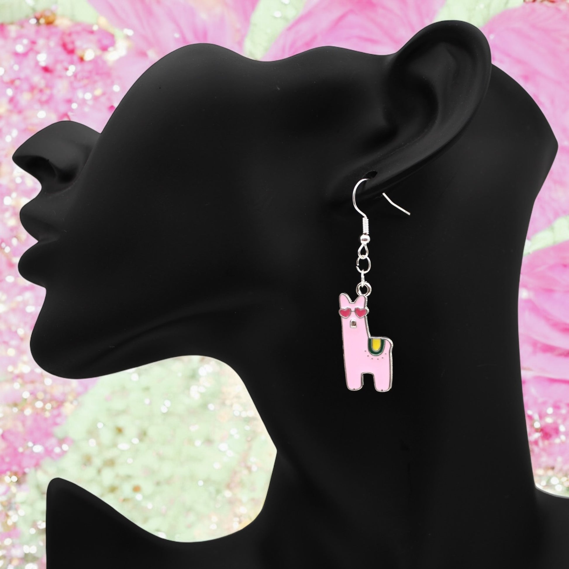 Made With Love Charmed Collection Alpaca Pink Large Hook Earrings