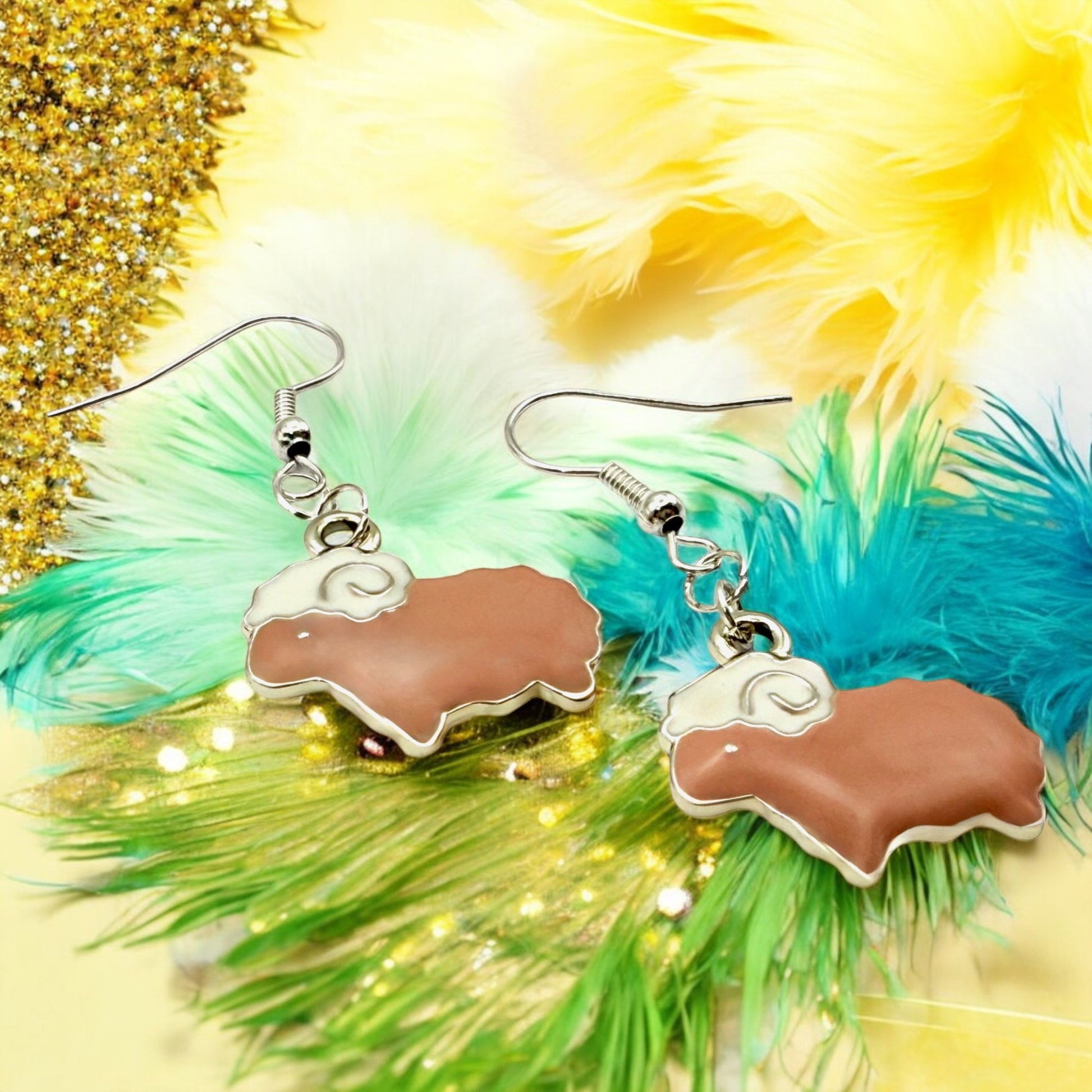 Made With Love Charmed Collection Medium Sheep Hook Earrings