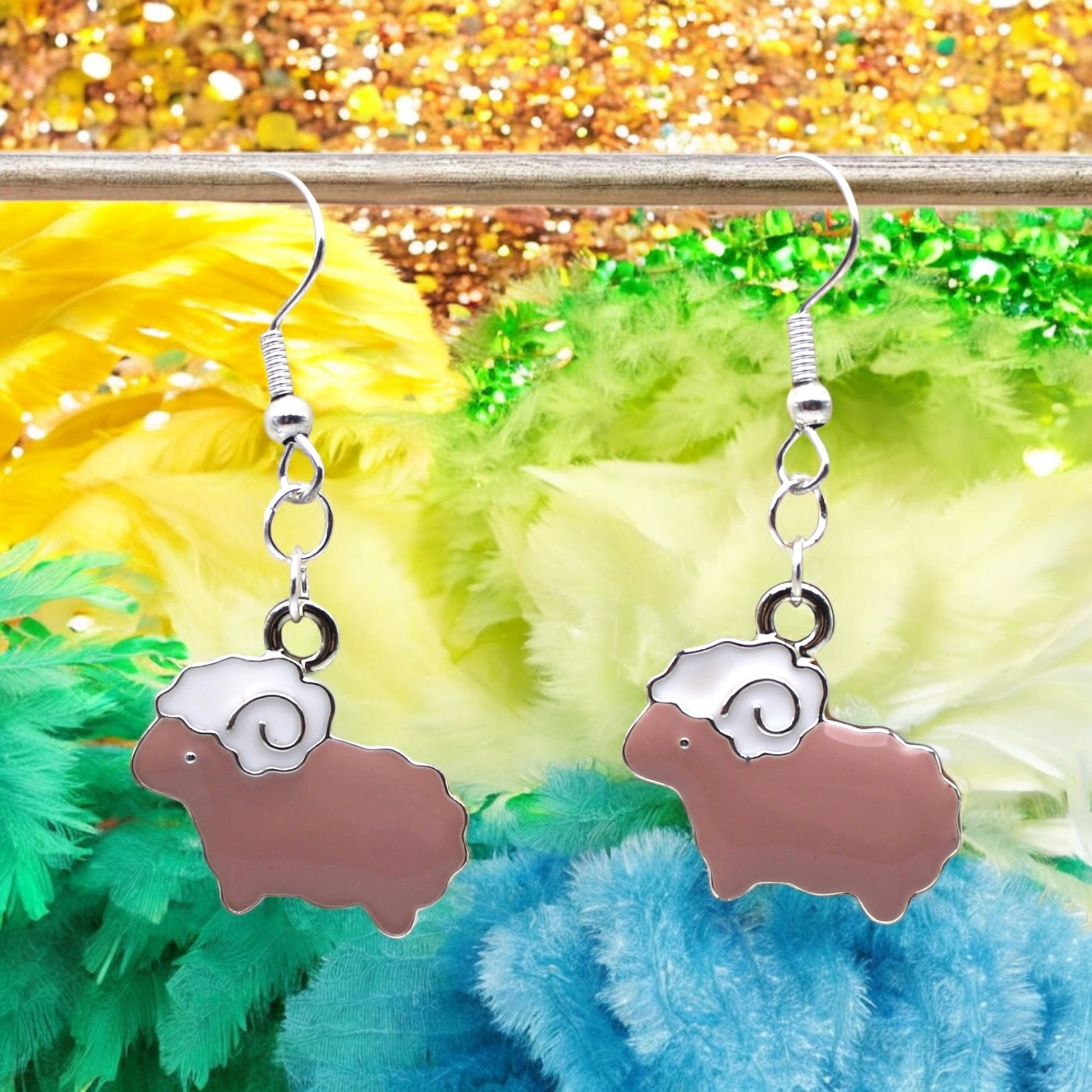 Made With Love Charmed Collection Medium Sheep Hook Earrings