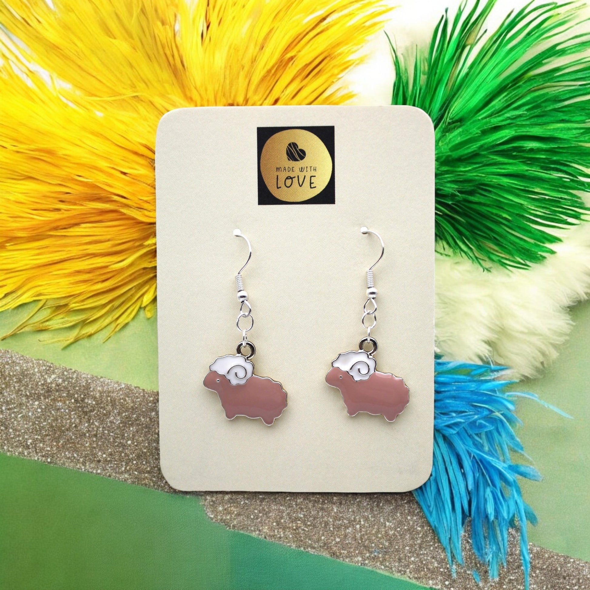 Made With Love Charmed Collection Medium Sheep Hook Earrings