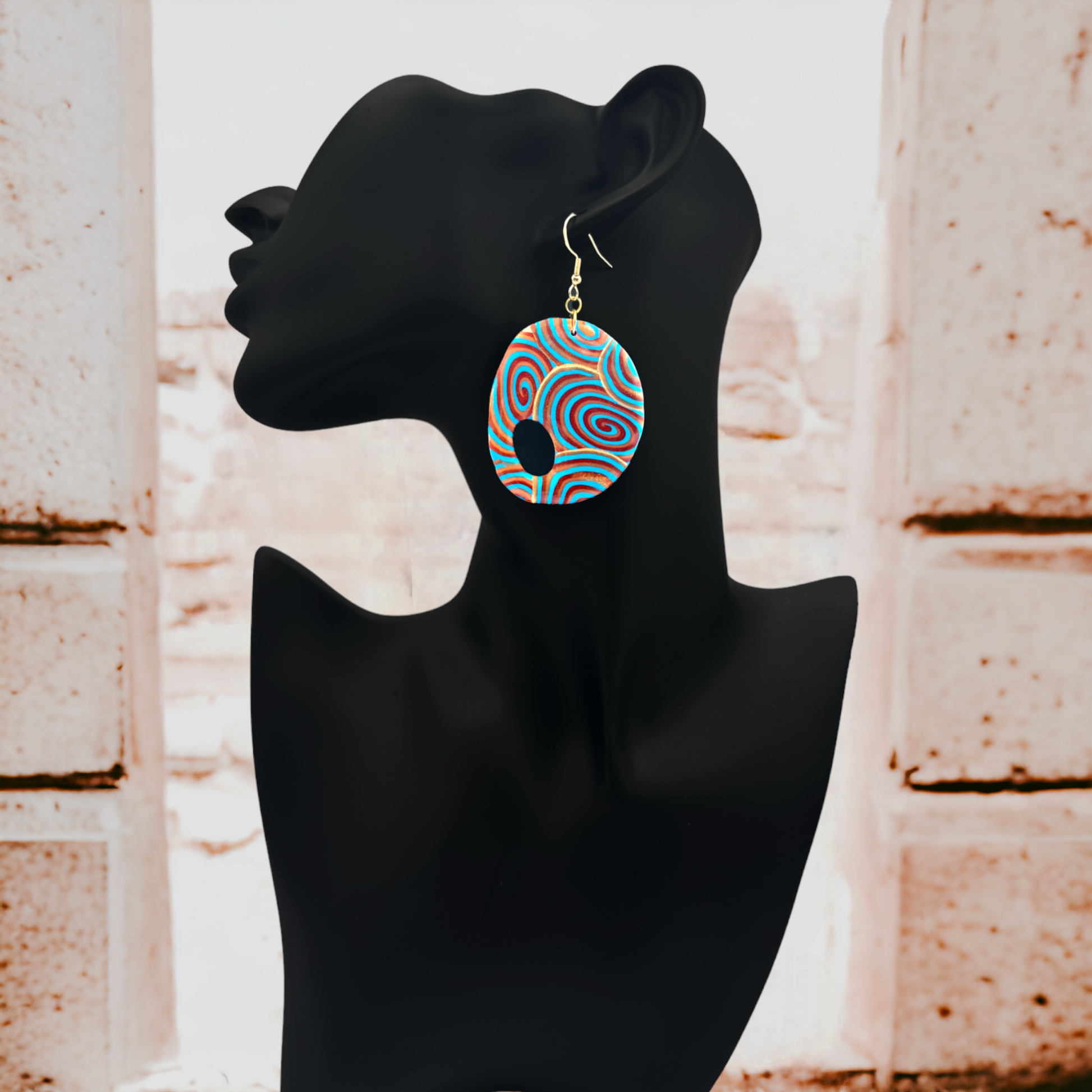 Made With Love Osiris Collection Extra Large Open Pebble Hook Earrings