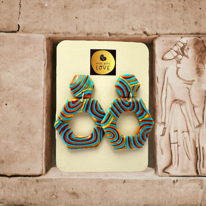 Made With Love Osiris Collection Large Open Hexagon Post Earrings
