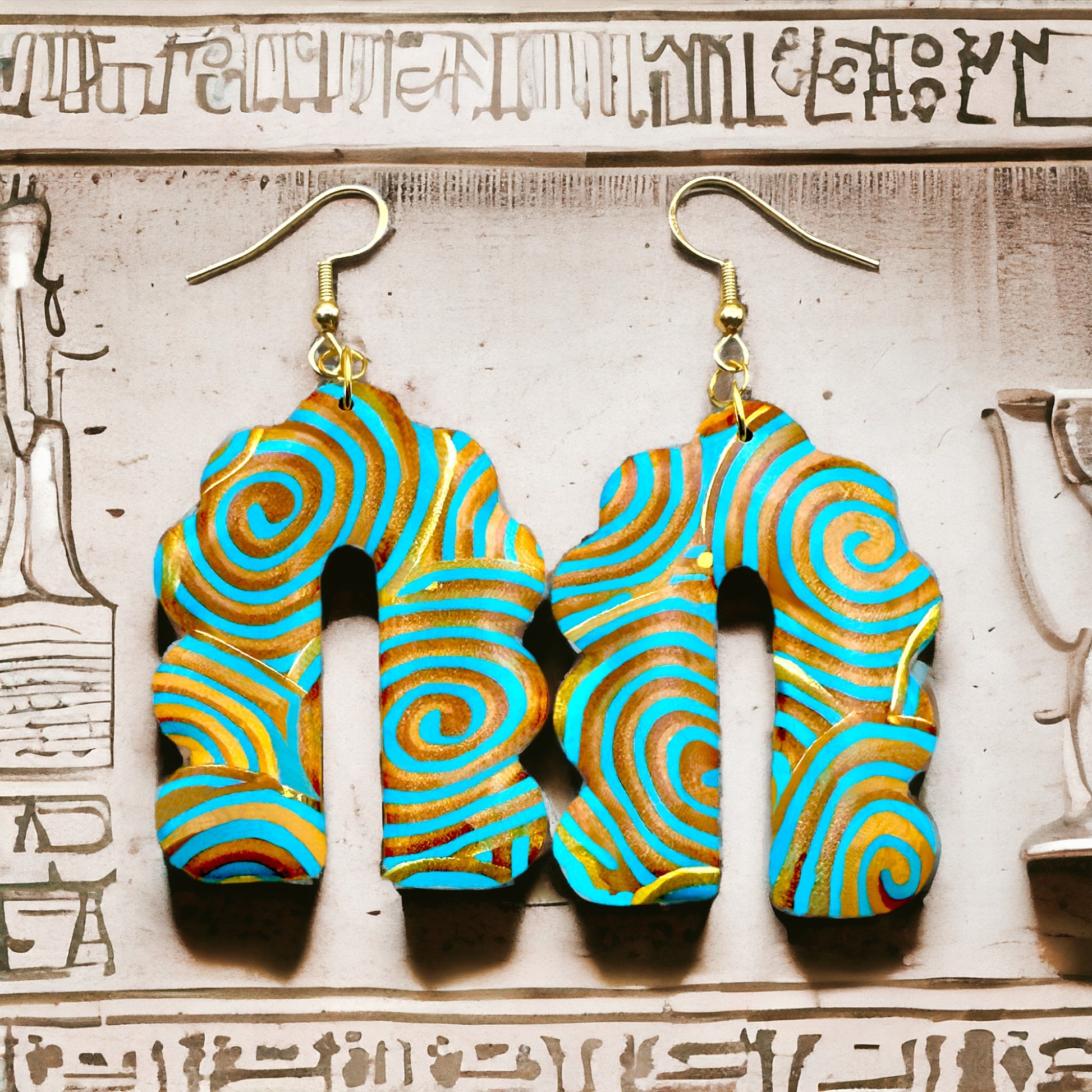 Osiris Collection Large Scalloped Arch Hook Earrings