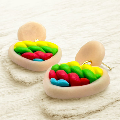 Made With Love Twisted Hearts Collection Bubblegum Burst Small Post Earrings